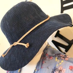 Navy Blue floppy hat